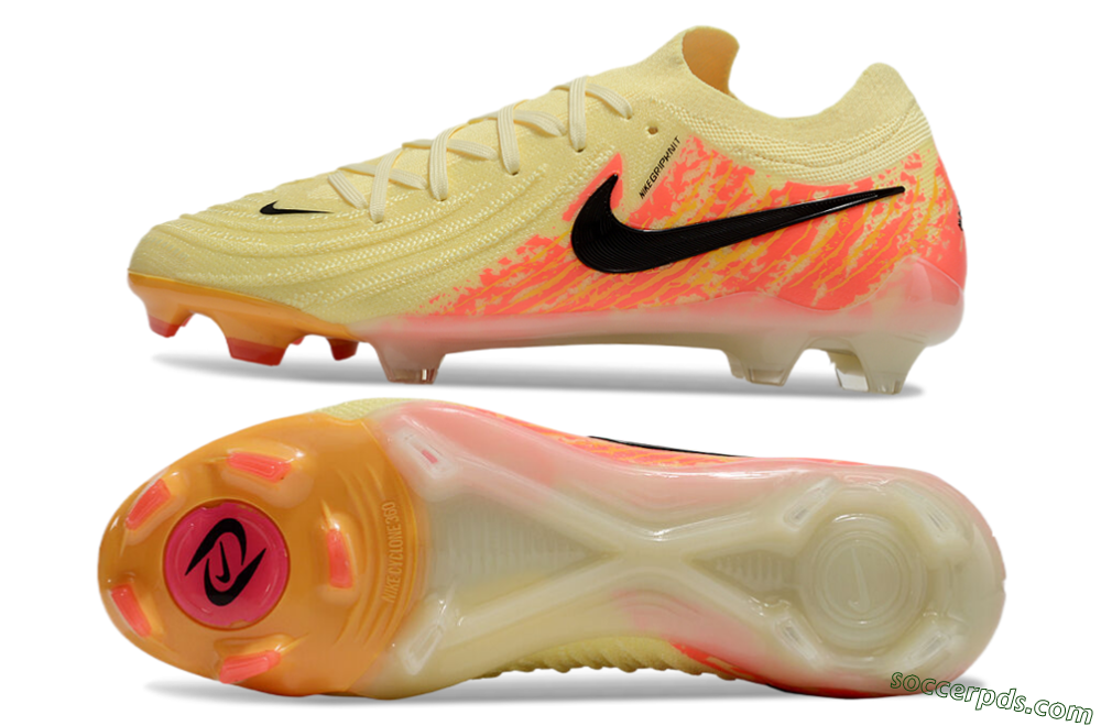 Nike Phantom Luna Elite NU FG Low-Tops Football Boots - Yellow/Black/Red 0