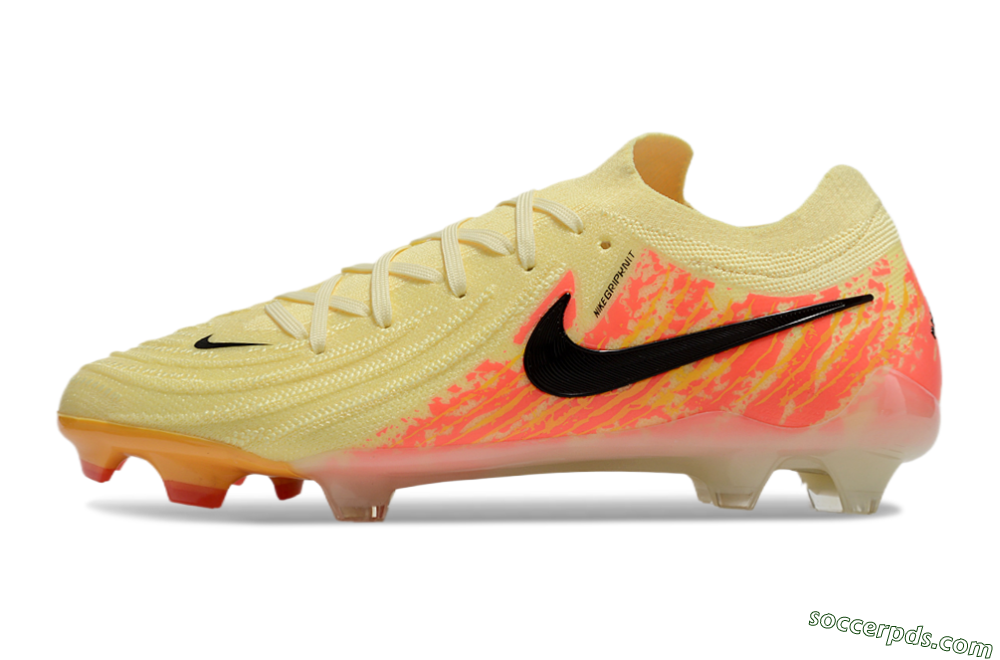 Nike Phantom Luna Elite NU FG Low-Tops Football Boots - Yellow/Black/Red 2