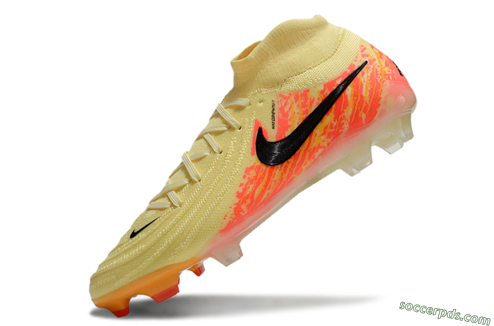 Nike Phantom Luna Elite NU FG High-Tops Football Boots - Yellow/Black/Red 5