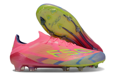 Adidas F50 Elite FG Low-Tops Football Boots - Pink/Blue/Yellow