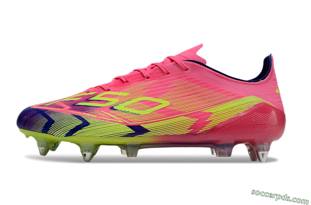 Adidas F50 Elite SG Low-Tops Football Boots - Pink/Blue/Yellow 2