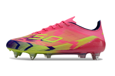 Adidas F50 Elite SG Low-Tops Football Boots - Pink/Blue/Yellow
