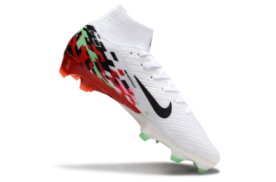 Nike Air Zoom Mercurial Superfly 10 Elite FG High-Tops Football Boots - White/Black/Red