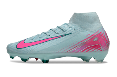 Nike Air Zoom Mercurial Superfly 10 Elite FG High-Tops Football Boots - Jade/Pink/Silver
