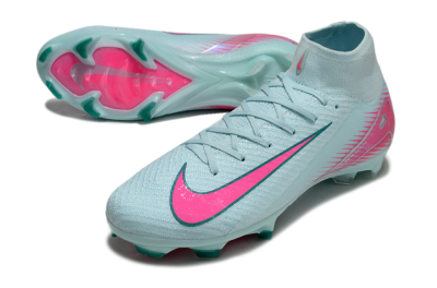 Nike Air Zoom Mercurial Superfly 10 Elite FG High-Tops Football Boots - Jade/Pink/Silver