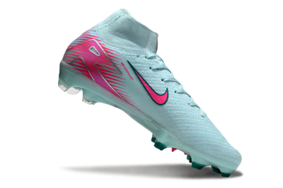 Nike Air Zoom Mercurial Superfly 10 Elite FG High-Tops Football Boots - Jade/Pink/Silver
