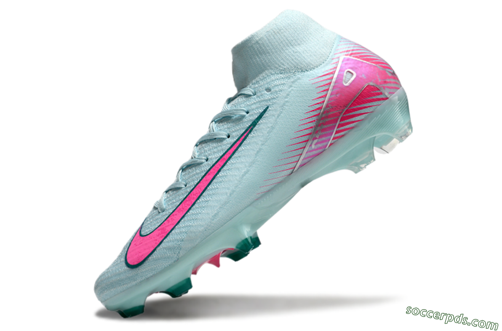 Nike Air Zoom Mercurial Superfly 10 Elite FG High-Tops Football Boots - Jade/Pink/Silver 5
