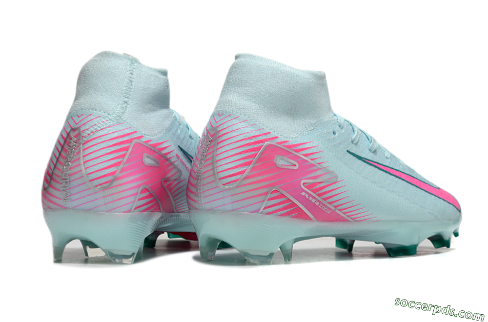 Nike Air Zoom Mercurial Superfly 10 Elite FG High-Tops Football Boots - Jade/Pink/Silver 6