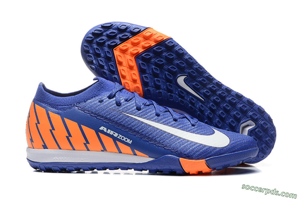 Nike Air Zoom Mercurial Vapor 16 Elite TF Low-Tops Football Shoes - Blue/White/Orange 1