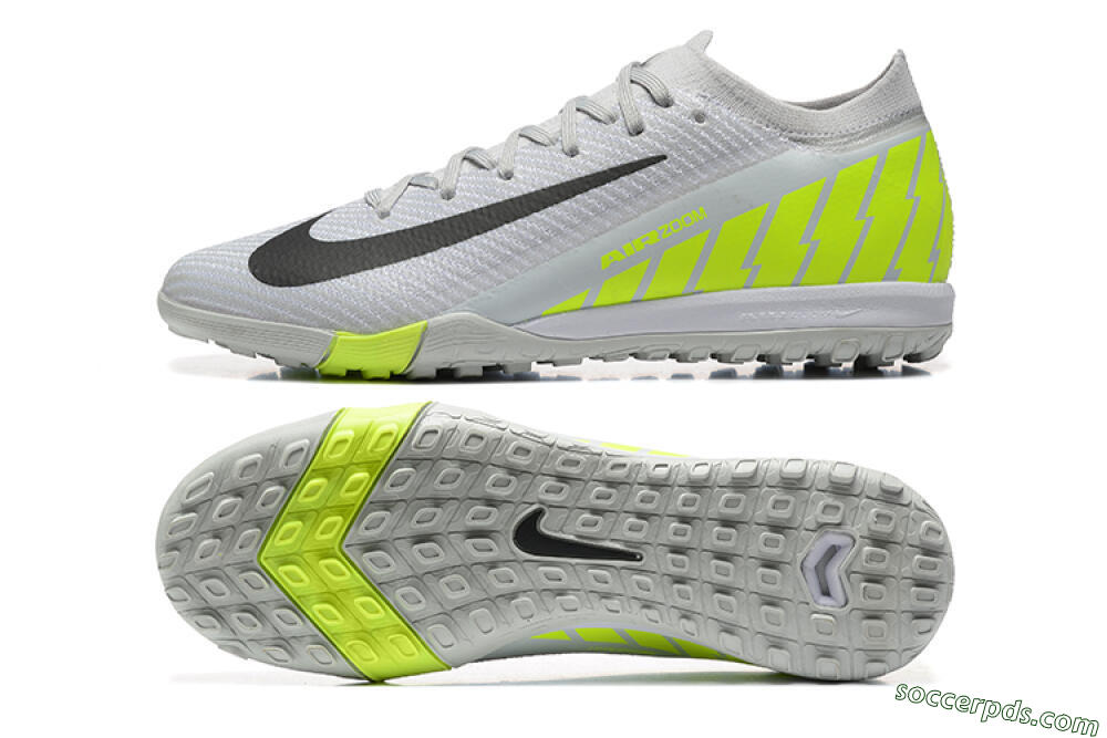 Nike Air Zoom Mercurial Vapor 16 Elite TF Low-Tops Football Shoes - Grey/Yellow/Silver 0