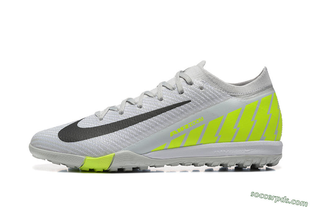 Nike Air Zoom Mercurial Vapor 16 Elite TF Low-Tops Football Shoes - Grey/Yellow/Silver 2