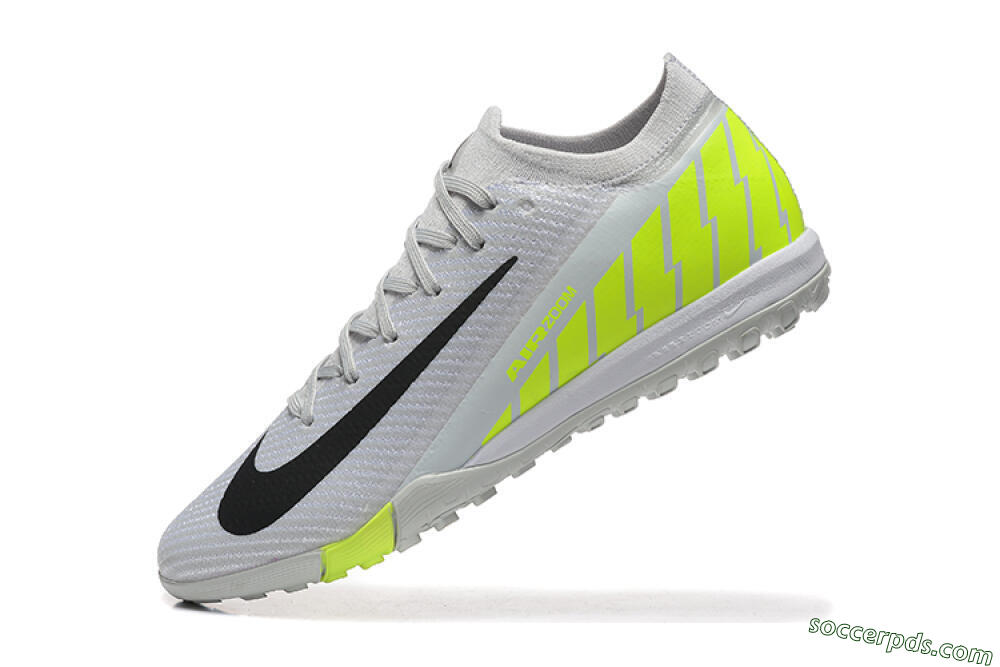 Nike Air Zoom Mercurial Vapor 16 Elite TF Low-Tops Football Shoes - Grey/Yellow/Silver 8