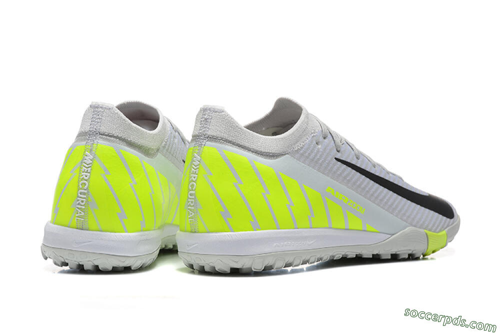 Nike Air Zoom Mercurial Vapor 16 Elite TF Low-Tops Football Shoes - Grey/Yellow/Silver 9