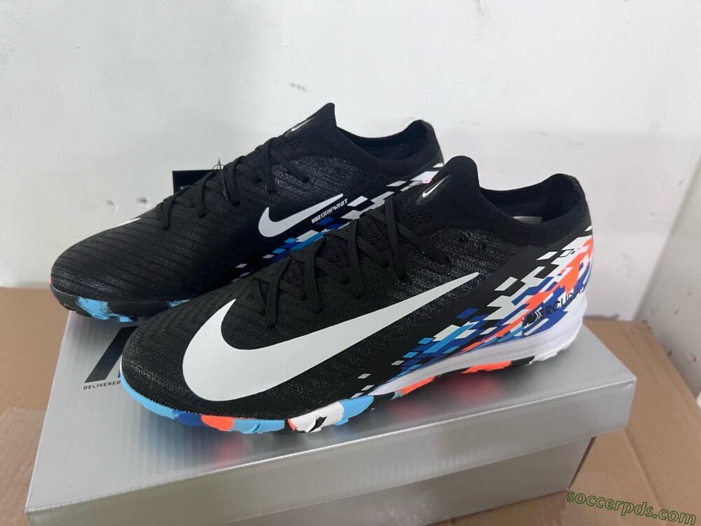Nike Air Zoom Mercurial Vapor 16 Elite TF Low-Tops Football Shoes - Black/Blue/Orange