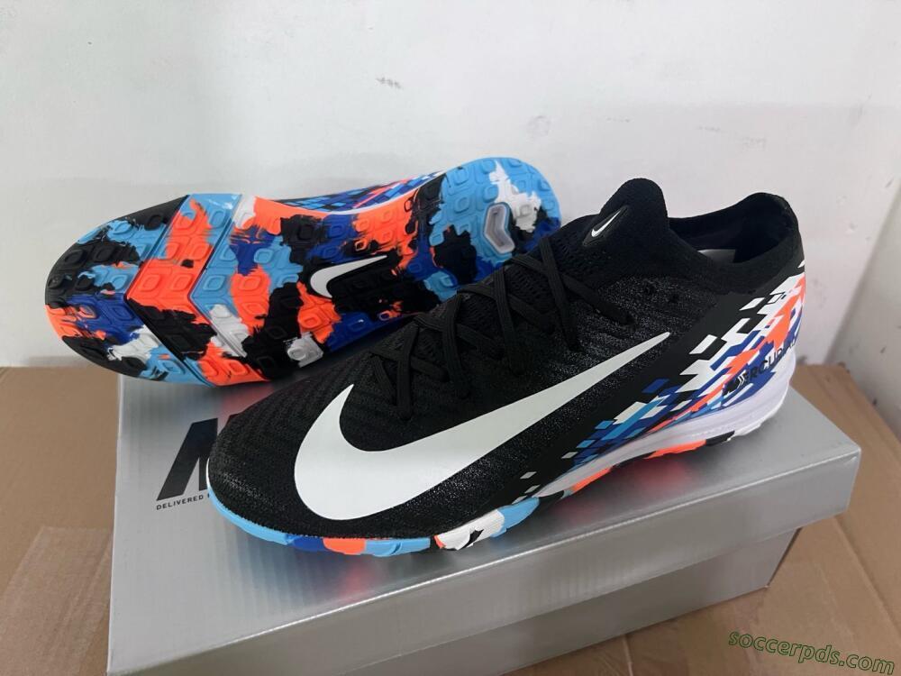 Nike Air Zoom Mercurial Vapor 16 Elite TF Low-Tops Football Shoes - Black/Blue/Orange
