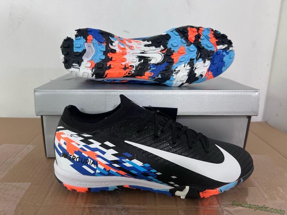 Nike Air Zoom Mercurial Vapor 16 Elite TF Low-Tops Football Shoes - Black/Blue/Orange