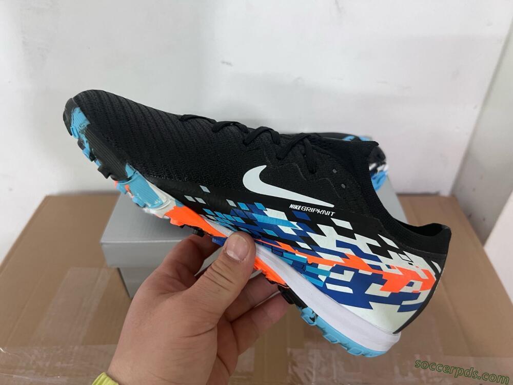 Nike Air Zoom Mercurial Vapor 16 Elite TF Low-Tops Football Shoes - Black/Blue/Orange