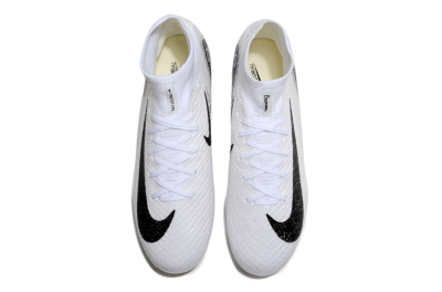 Nike Air Zoom Mercurial Superfly 10 Elite FG High-Tops Football Boots - White/Black/Blue