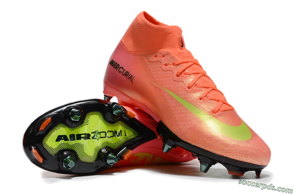 Nike Air Zoom Mercurial Superfly 10 Elite SG High-Tops Football Boots - Red/Yellow/Black 3