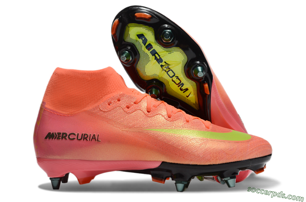 Nike Air Zoom Mercurial Superfly 10 Elite SG High-Tops Football Boots - Red/Yellow/Black 1