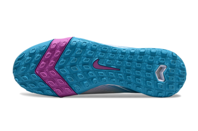 Nike Air Zoom Mercurial Superfly 10 Elite TF High-Tops Football Shoes - White/Purple/Blue