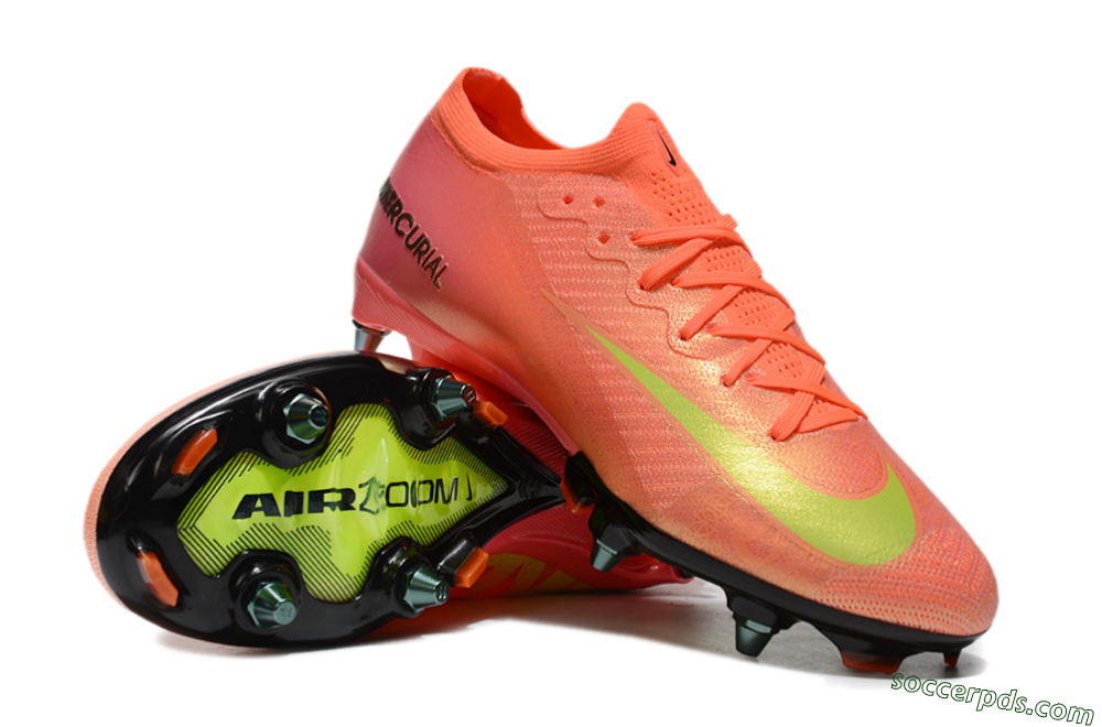 Nike Air Zoom Mercurial Vapor 16 Elite SG Low-Tops Football Boots - Red/Yellow/Black 3