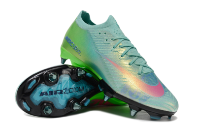 Nike Air Zoom Mercurial Vapor 16 Elite SG Low-Tops Football Boots - Jade/Pink/Blue