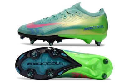 Nike Air Zoom Mercurial Vapor 16 Elite SG Low-Tops Football Boots - Jade/Pink/Blue