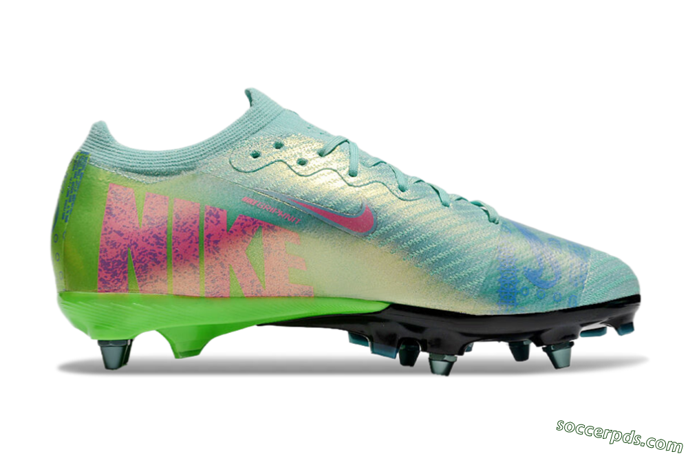 Nike Air Zoom Mercurial Vapor 16 Elite SG Low-Tops Football Boots - Jade/Pink/Blue 7