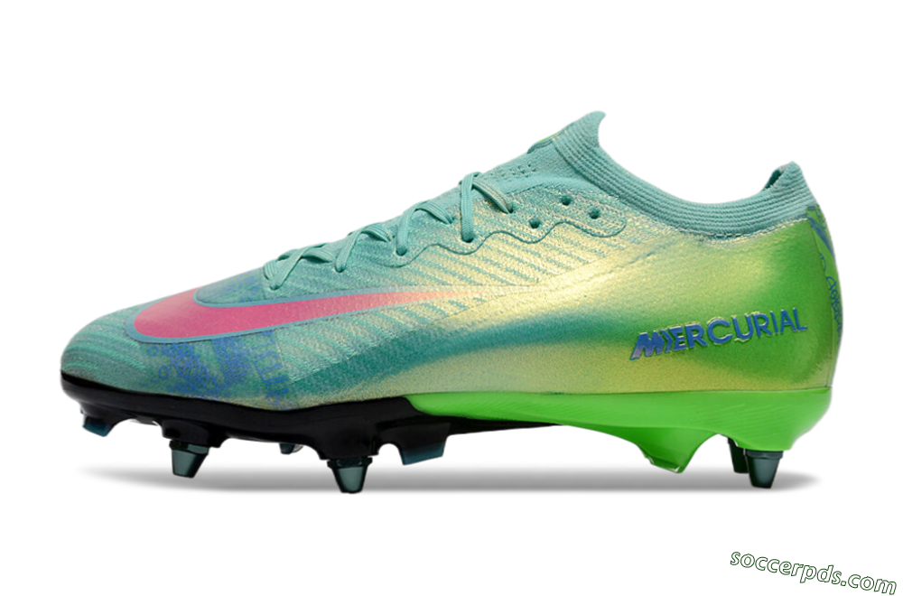 Nike Air Zoom Mercurial Vapor 16 Elite SG Low-Tops Football Boots - Jade/Pink/Blue 2
