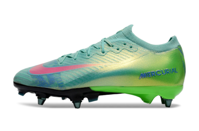 Nike Air Zoom Mercurial Vapor 16 Elite SG Low-Tops Football Boots - Jade/Pink/Blue