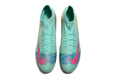 Nike Air Zoom Mercurial Superfly 10 Elite SG High-Tops Football Boots - Jade/Pink/Blue