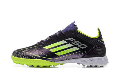 Adidas F50 Pro TF Low-Tops Football Shoes - Purple/Yellow/White