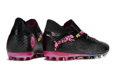 Puma Future Ultimate MG Low-Tops Football Boots - Black/Pink/Yellow
