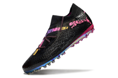 Puma Future Ultimate MG Low-Tops Football Boots - Black/Pink/Yellow