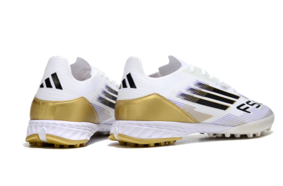 Adidas F50 Pro TF Low-Tops Football Shoes - White/Black/Yellow