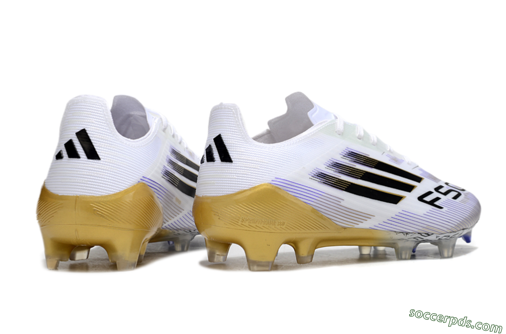 Adidas F50 Elite FG Low-Tops Football Boots - White/Black/Yellow 6