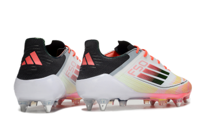 Adidas F50 Elite SG Low-Tops Football Boots - White/Red/Yellow/Black