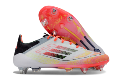 Adidas F50 Elite SG Low-Tops Football Boots - White/Red/Yellow/Black