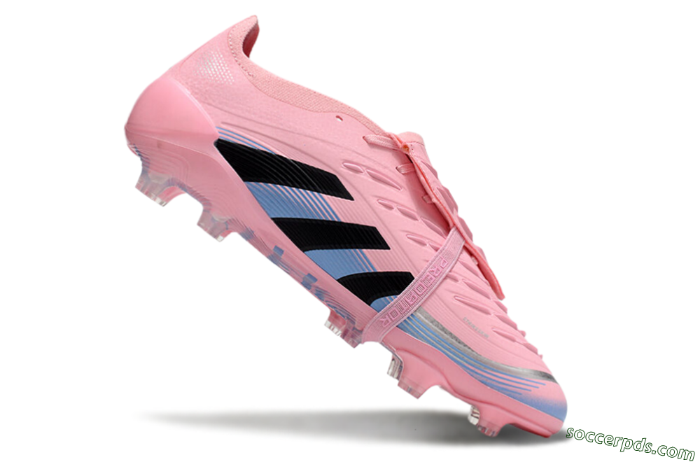 Adidas Predator Elite 25 Foldover Tongue FG Low-Tops Football Boots - Pink/Black/Blue 4