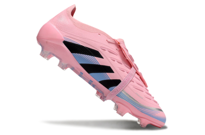 Adidas Predator Elite 25 Foldover Tongue FG Low-Tops Football Boots - Pink/Black/Blue