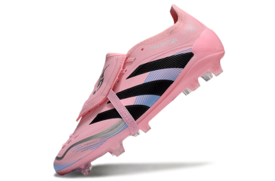 Adidas Predator Elite 25 Foldover Tongue FG Low-Tops Football Boots - Pink/Black/Blue