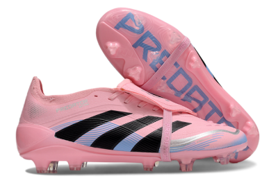 Adidas Predator Elite 25 Foldover Tongue FG Low-Tops Football Boots - Pink/Black/Blue
