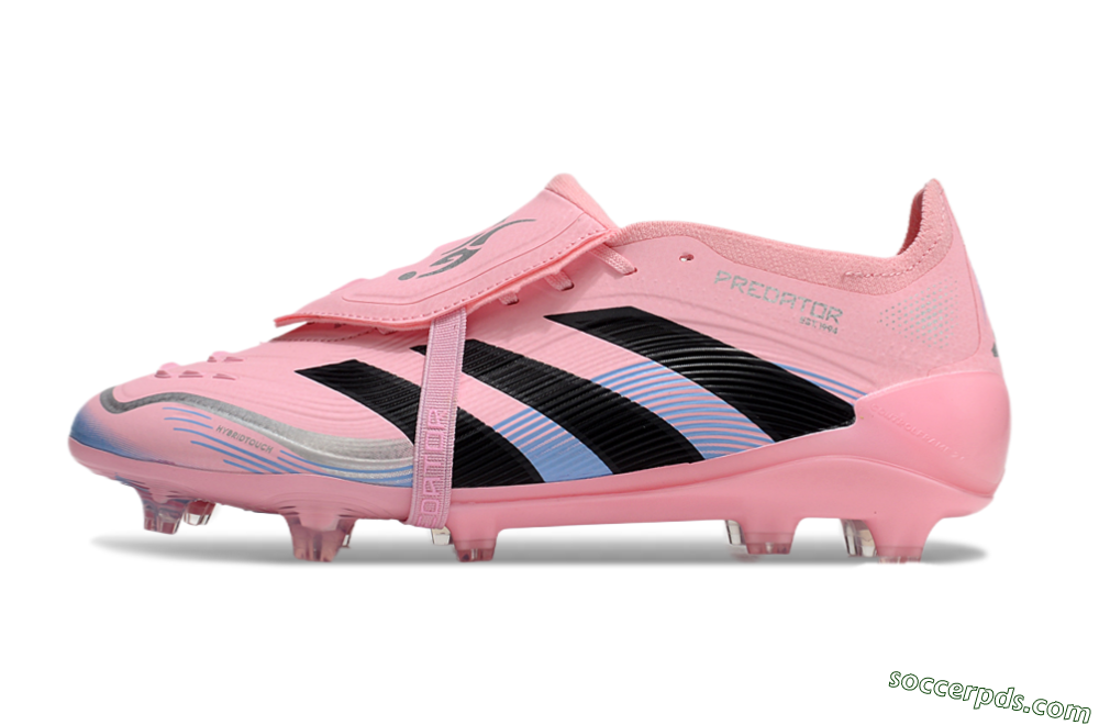 Adidas Predator Elite 25 Foldover Tongue FG Low-Tops Football Boots - Pink/Black/Blue 2