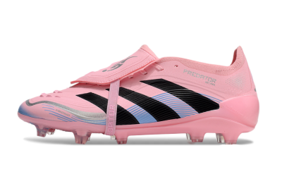 Adidas Predator Elite 25 Foldover Tongue FG Low-Tops Football Boots - Pink/Black/Blue