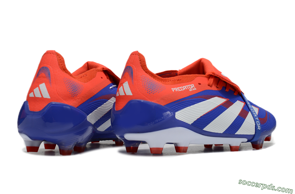 Adidas Predator Elite 25 Foldover Tongue FG Low-Tops Football Boots - Blue/White/Red 6