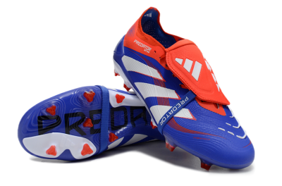 Adidas Predator Elite 25 Foldover Tongue FG Low-Tops Football Boots - Blue/White/Red