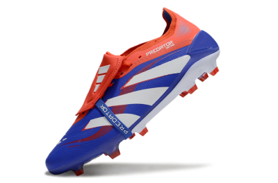 Adidas Predator Elite 25 Foldover Tongue FG Low-Tops Football Boots - Blue/White/Red