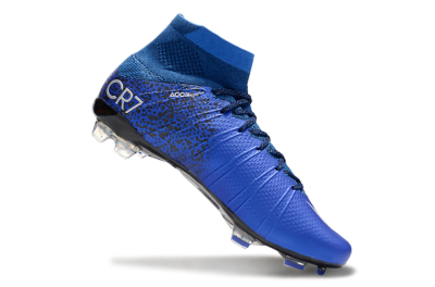 Nike Mercurial Superfly 4 CR7 FG High-Tops Football Boots - Blue/White/Black