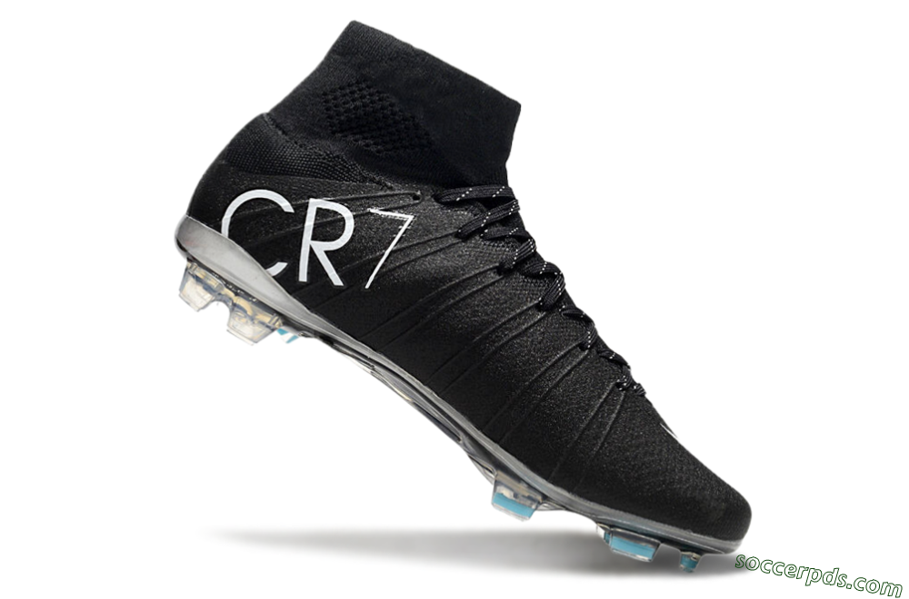 Nike Mercurial Superfly 4 CR7 FG High-Tops Football Boots - Black/White/Blue 4